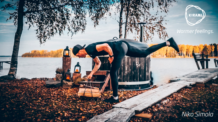 Teija Simola | Du kan gympa i badtunnan till exempel medan den värms upp, när vattnet inte är för hett | Kirami