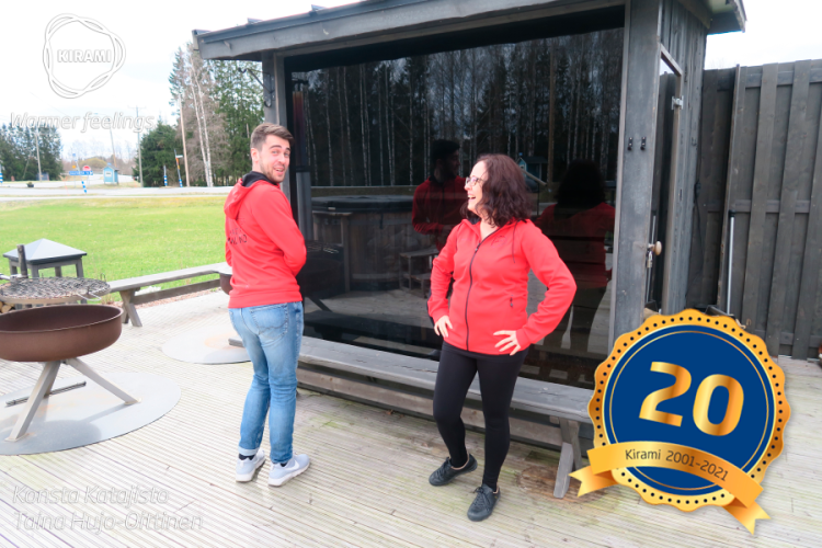 Kiramis bastur är märkta med Nyckelflaggan | Vill du veta mer om FinVision® -sauna? | Våra säljare berättar gärna mer :)