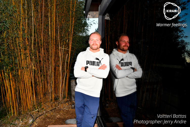 Valtteri Bottas, som har badat bastu inför miljoner tittare, njuter nu av Kirami FinVision® -sauna | Kirami