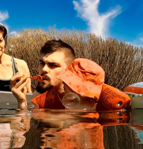 Gör vattengympa i en badtunna | Kirami