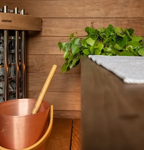 En traditionell finsk bastu