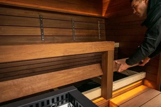 Kirami FinVision® -sauna M Misty  - modern outdoor sauna.