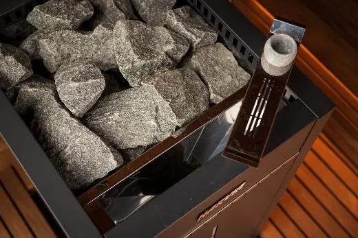 Kirami FinVision® -sauna M Misty, Harvia Virta Combi 10.8 kW - electric sauna heating